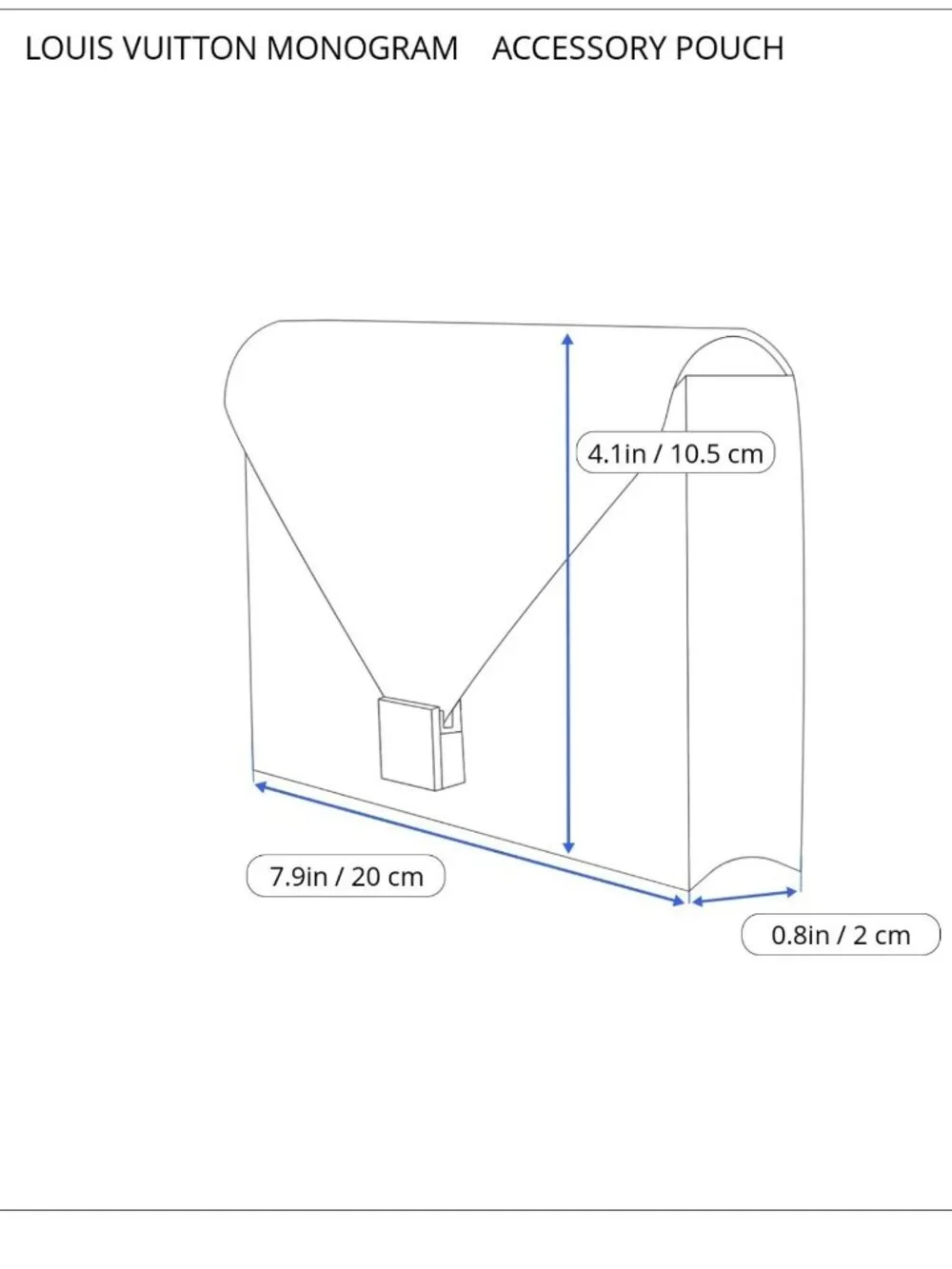 LOUIS VUITTON Monogram Bucket PM Accessory Pouch LV Authentic AR 1917 - Picture 5 of 13